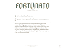 Tablet Screenshot of casafortunato.com